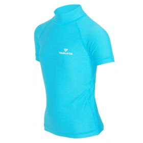 Vaquita Rash Guard Children Short Sleeve - Blue