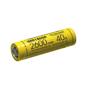 Nitecore Battery IMR18650 40A FlatTop - 2600mAh