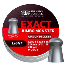 JSB Exact Jumbo Monster Light 5,52mm (1,350g) 200pcs