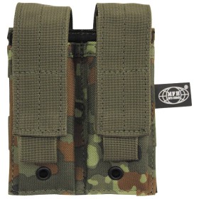MFH Magazine Pouch Double Molle - Flecktarn