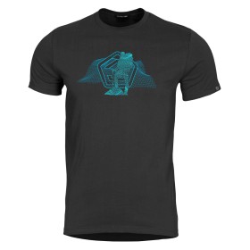 Pentagon Wireframe T-Shirt - Black
