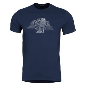 Pentagon Wireframe T-Shirt - Midnight Blue