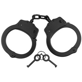 MFH Handcuffs Deluxe Black w/ 2 keys