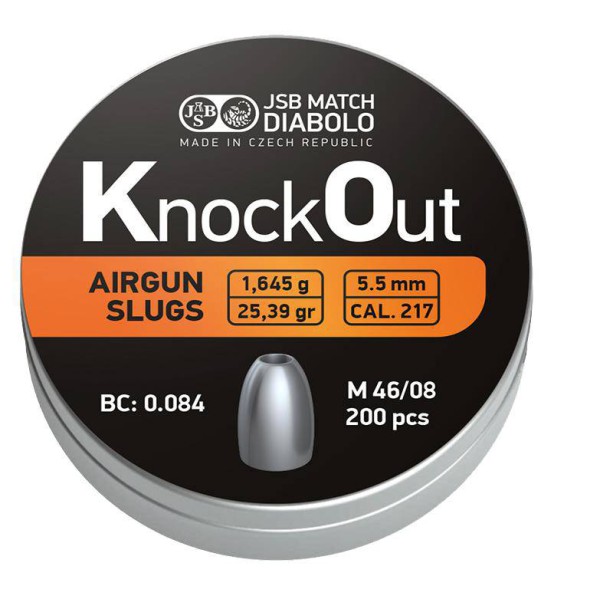 JSB Knock Out Slugs .217 5,5mm (1,645g) 200pcs