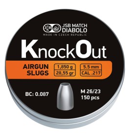 JSB Knock Out Slugs .217 5,5mm (1,850g) 150pcs