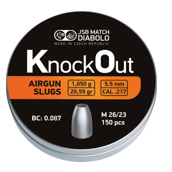 JSB Knock Out Slugs .217 5,5mm (1,850g) 150pcs