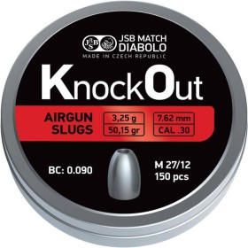 JSB Knock Out Slugs .30 7,62mm (3,250g) 150pcs