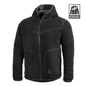 Pentagon Ianos Sherpa Reversible Fleece - Black / Wolf Grey