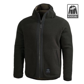 Pentagon Ianos Sherpa Reversible Fleece - Black / Ranger Green