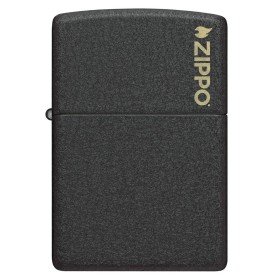 Zippo 236ZL Classic Black Crackle Zippo Logo
