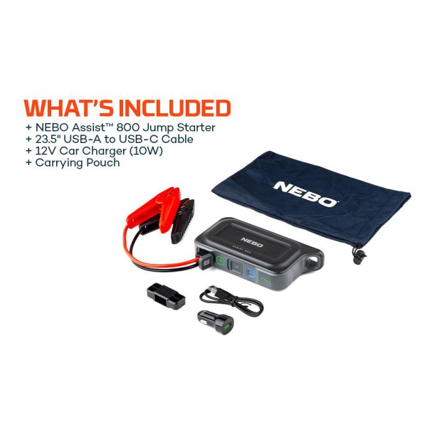 Nebo Assist 800 Jump Starter / Power Bank 2700mAh