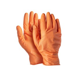Active Gear Disposable Nitrile Gloves - Orange 50pcs