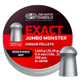 JSB Exact Jumbo Monster 5,52mm (1,645g) 200pcs Redesigned Deep