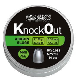 JSB Knock Out Slugs 6,35mm MKII (2,170g) 150pcs