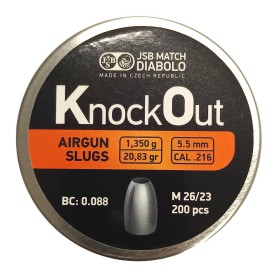 JSB Knock Out Slugs .216 5,5mm (1,350g) 200pcs