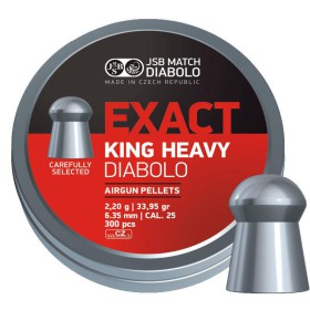 JSB Exact King Heavy 6,35mm (2,2g) 150pcs