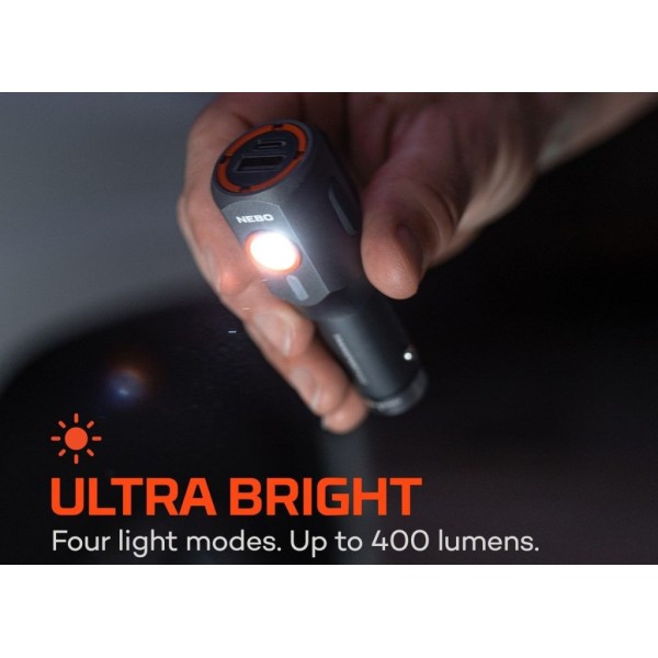 Nebo Transport 400 Car Charger Flashlight - 400 Lumens