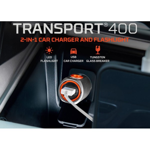 Nebo Transport 400 Car Charger Flashlight - 400 Lumens