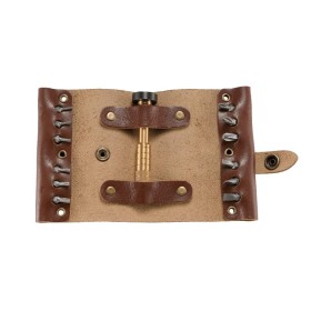 Columbia River Hex Bit Driver Leather Tool Roll