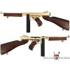 King Arms Thompson M1A1 Military Real Wood - Full Metal - Gold
