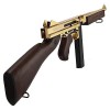 King Arms Thompson M1A1 Military Real Wood - Full Metal - Gold