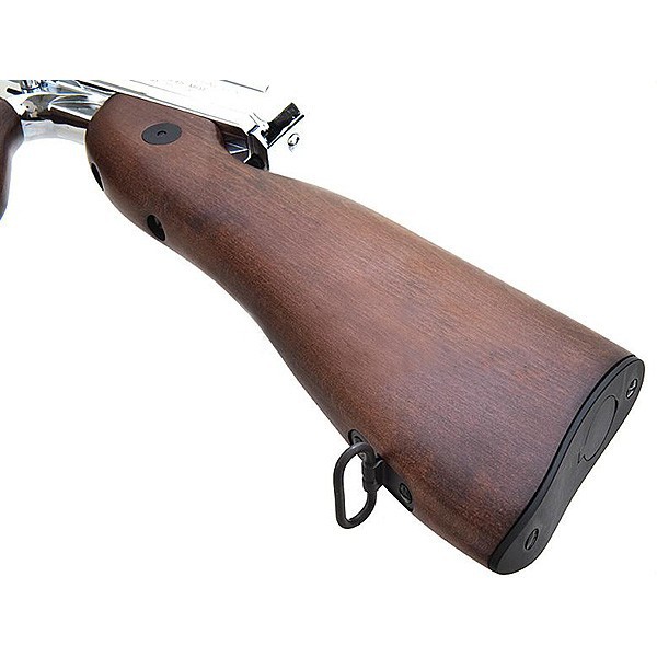 King Arms Thompson M1A1 Military Real Wood - Full Metal - Silver