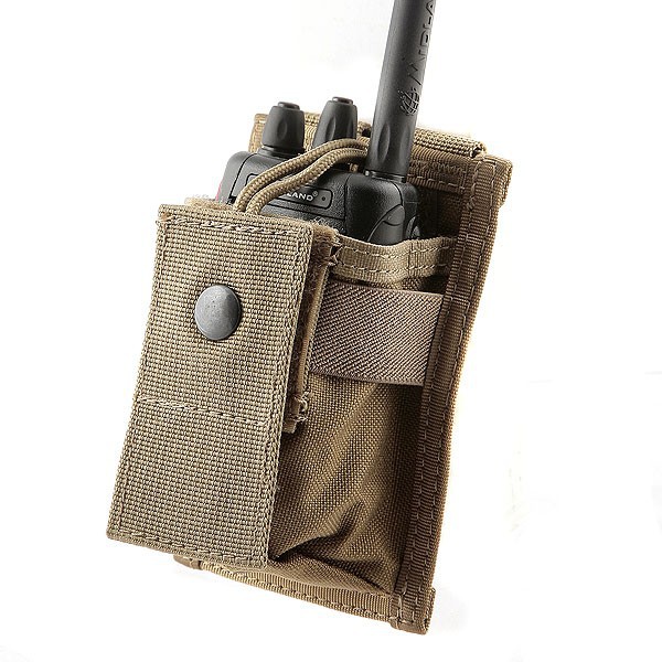 Tactical Molle Radio Pouch - Khaki