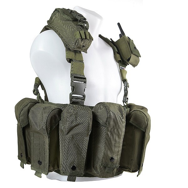 Swiss Arms Modular Front Split Combat Vest - OD