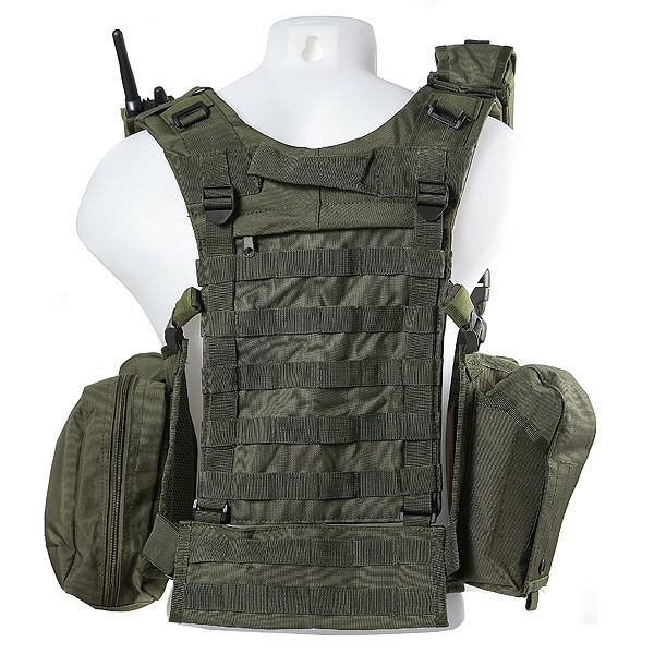 Swiss Arms Modular Front Split Combat Vest - OD