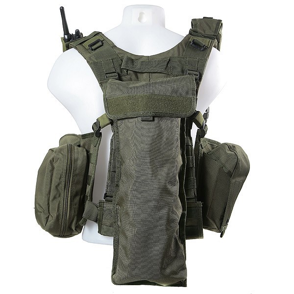 Swiss Arms Modular Front Split Combat Vest - OD