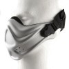 Hard Foam Neoprene Half Face Mask - Silver