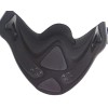 Hard Foam Neoprene Half Face Mask - Silver