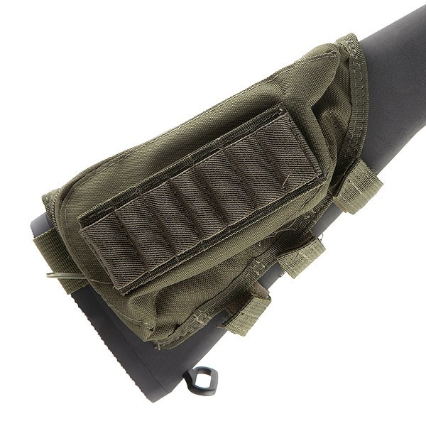 Shotgun Ammo Pouch Cheek Pad - Olive Drab