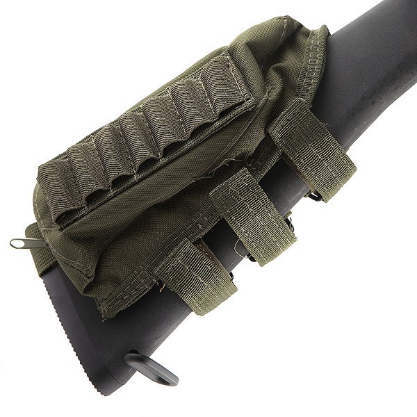 Shotgun Ammo Pouch Cheek Pad - Olive Drab